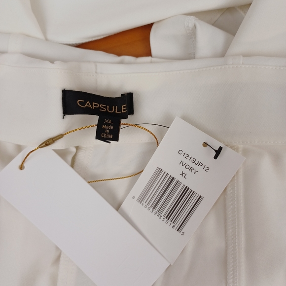 Capsule 121 Women The Unity Ankle Pants Size XL Color Ivory Pull On - Picture 5 of 16